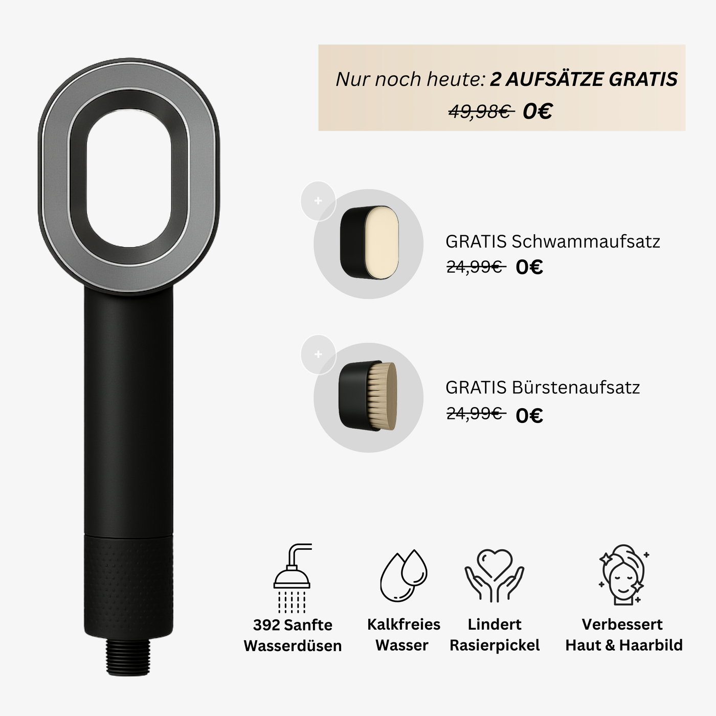 Hairfy - Pure™ Premium Filterduschkopf